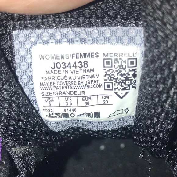 NWOB Merrell Womens Siren Edge 3 J034438 Black Run Hike Shoes Sneakers Sz 6 - Picture 6 of 6